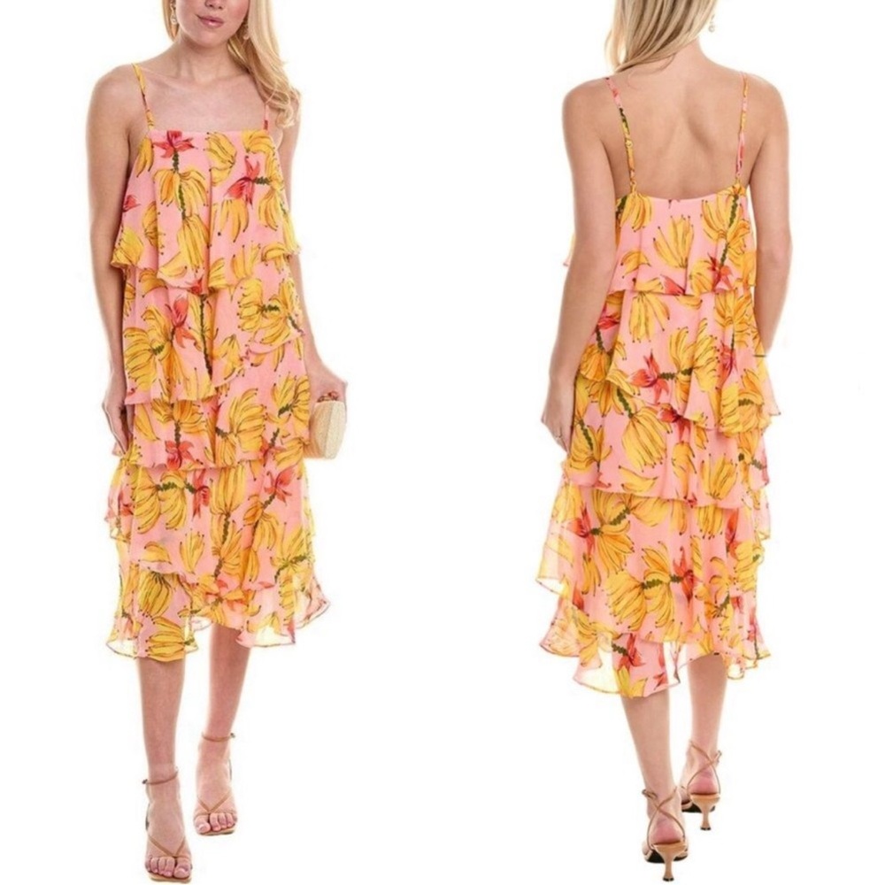 NWT FARM Rio Banana Taste Midi Dress